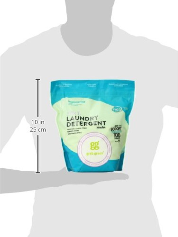 Grab Green Natural 3-in-1 Laundry Detergent Powder, 100 Loads