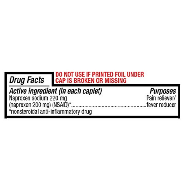 Basic Care Naproxen Sodium Tablets, 300 Count