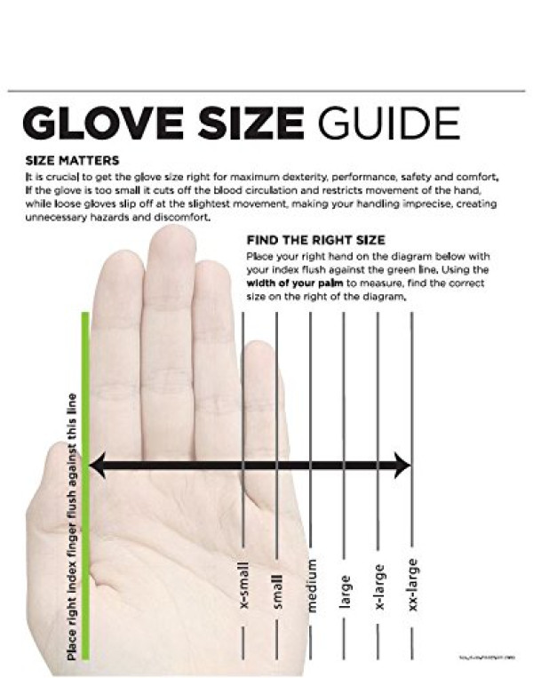 SHOWA 730 Nitrile Cotton Flock-lined Chemical Resistant Glove, Large (Pack of 12 Pairs)