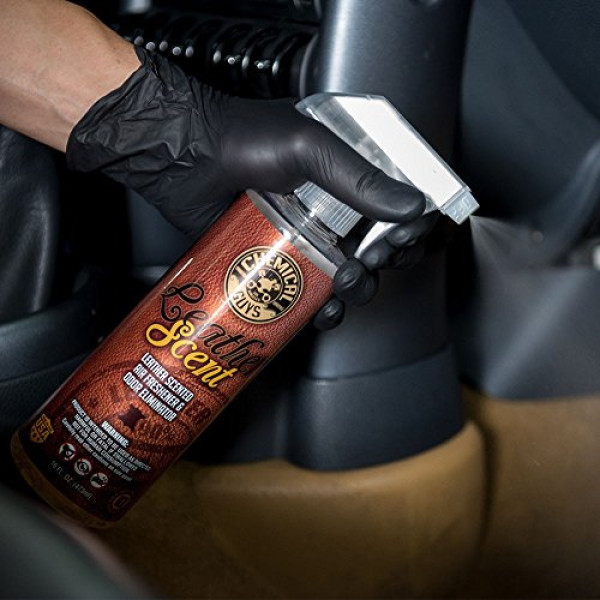 Chemical Guys, Leather Scent Premium Air Freshener and Odor Eliminator, 16 Oz