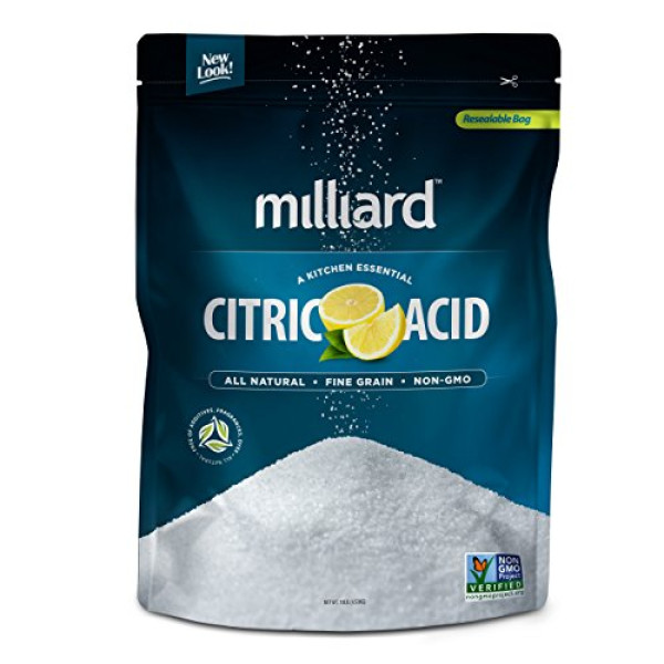 Milliard Citric Acid 10 Pound - 100% Pure Food Grade NON-GMO(10 Pound)