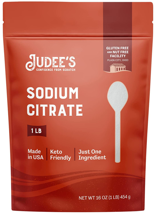 Food Grade Non-GMO Sodium Citrate, 16 Oz