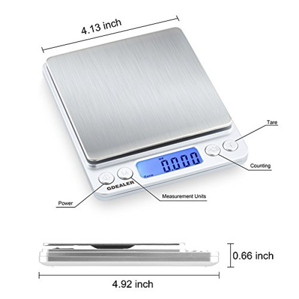 Digital Pocket Scale 0.001 oz / 0.01 g, 500 g max