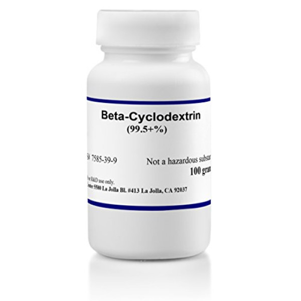 Beta-Cyclodextrin, High Purity, Research Grade Powder, 99.5% min., 100 gr