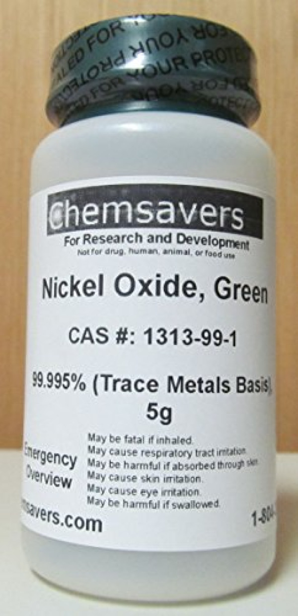 Nickel Oxide, Green, 99.995% (Trace Metals Basis), Certified, 5g