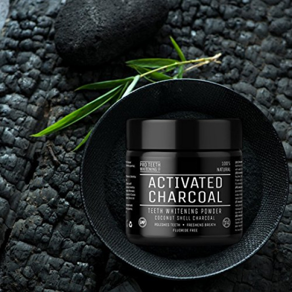 Activated Charcoal Natural Teeth Whitening Powder, 2 Oz