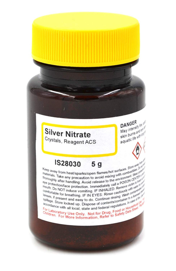 ACS-Grade Silver Nitrate Reagent Crystals, 5 g