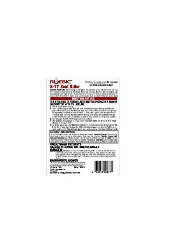 Roebic Laboratories K-77 Root Killer, 32 Oz