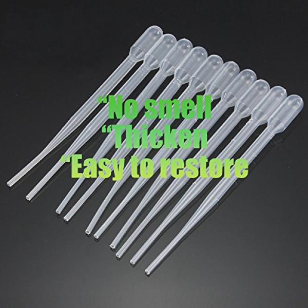 200PCS 3ml Disposable Plastic Transfer Pipettes, Moveland Calibrated Dropper Suitable