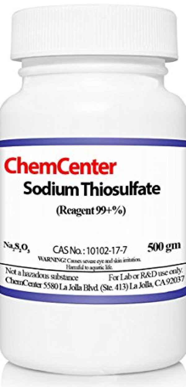 Sodium Thiosulfate, Fine Crystals, 99.5% min, 500 grams/ 1.1 Lb