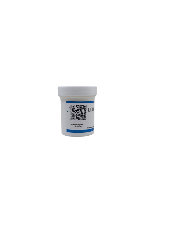 Lidocaine powder (Lidocaine HCL), purity 99.9%, 25 grams
