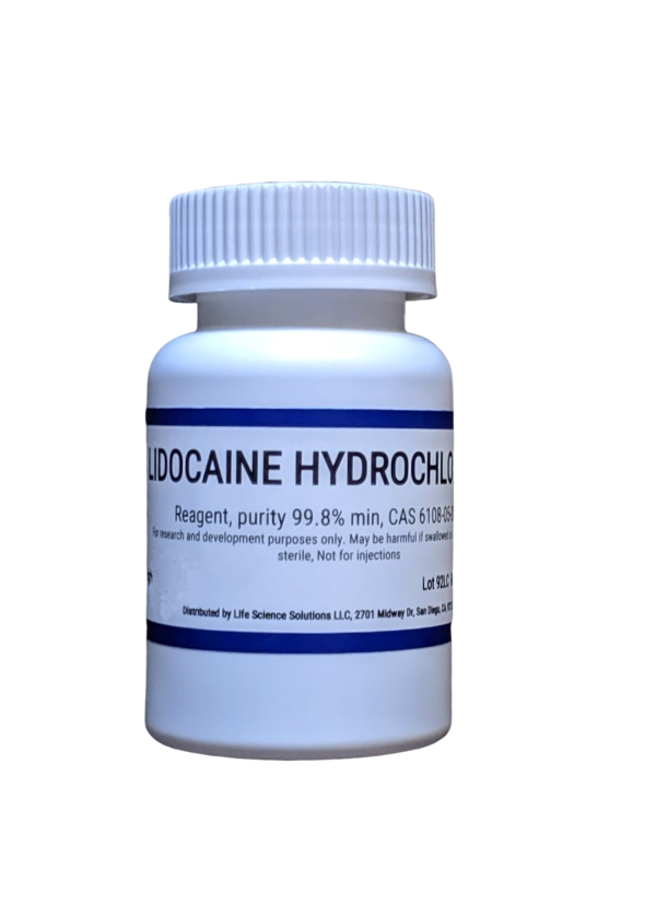 Lidocaine powder, Lidocaine HCl, purity 99.9%, 1 Kg