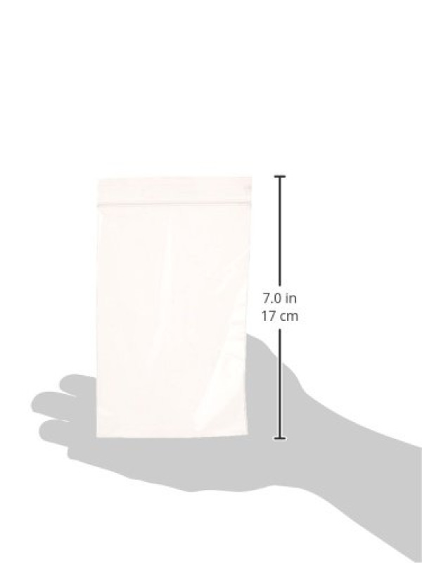 Amamax Clear Zip Lock Bags, 4 X 6", 500 Count