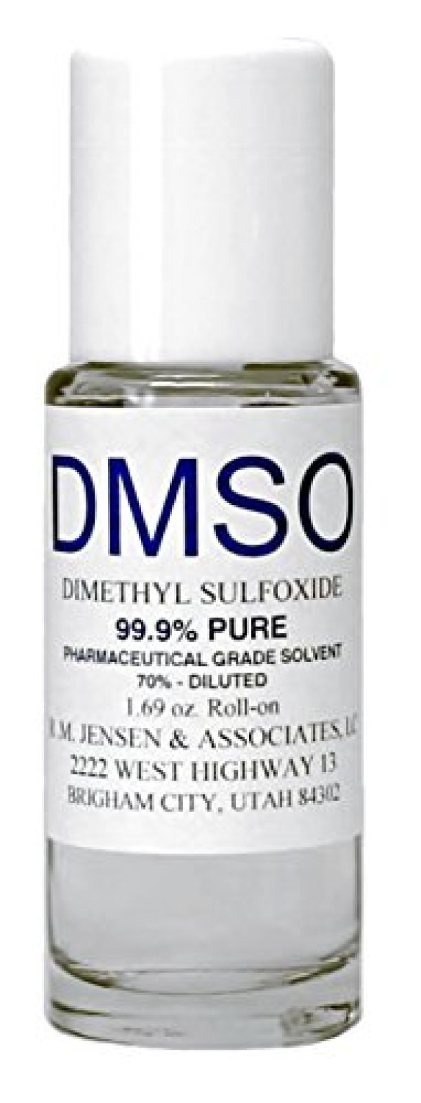 PHARMACEUTICAL GRADE 99.98% PURE DMSO REFILLABLE ROLL ON BOTTLE DILUTED TO 70%