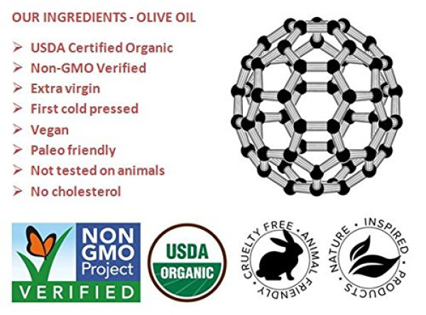 Organic C60 Olive Oil - 99.95% Ultra Pure Vacuum Oven Dried 80mg/100ml Glass Bottle