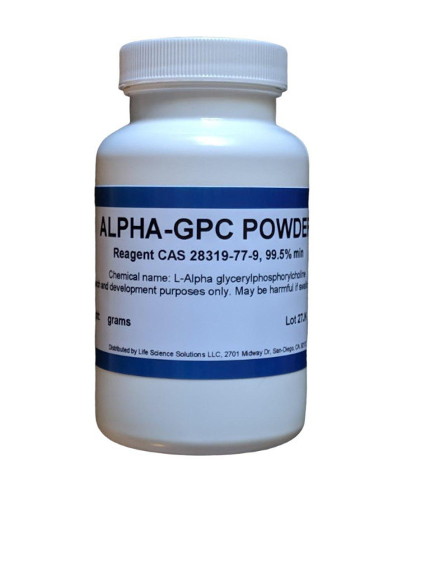 Alpha GPC Powder, purity 99.8%, 100 grams