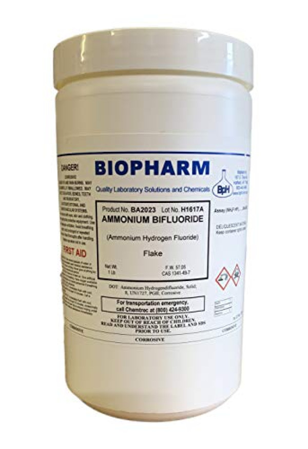 Ammonium Bifluoride Flakes, Technical 1 lb