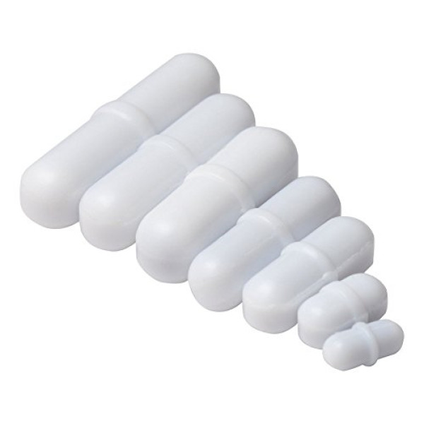7 Pcs PTFE Magnetic Stirrer Mixer Stir Bar Spinbar Stirring