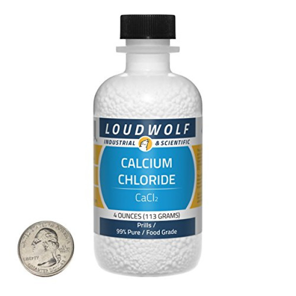 Calcium Chloride, 99% Food Grade, 4 Ounce