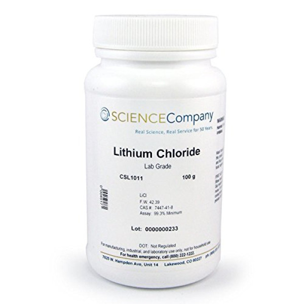 The Science Company, NC-4851, Lithium Chloride, 100g