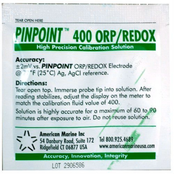 American Marine Pinpoint ORP / REDOX Calibration Fluid 400mV