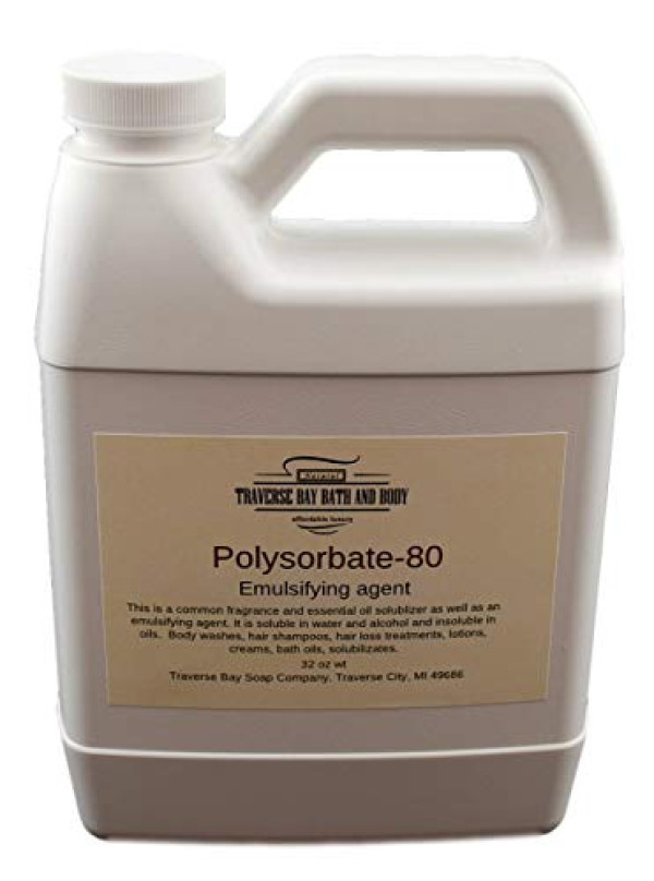 Polysorbate 80, 32oz 1 Quart Jug. Safety Sealed Container