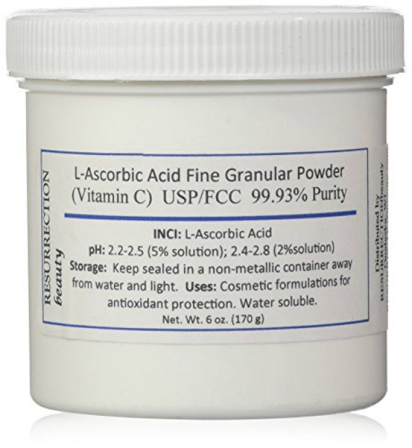 L-Ascorbic Acid Powder (Vitamin C), 6 oz