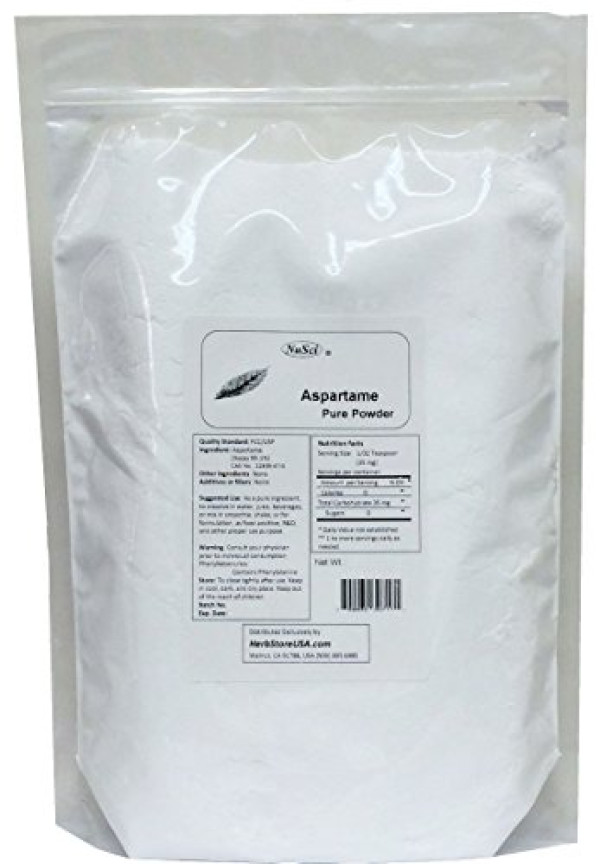 NuSci Aspartame Pure Powder 227 grams (8.0 oz) Low Calorie Sweetener