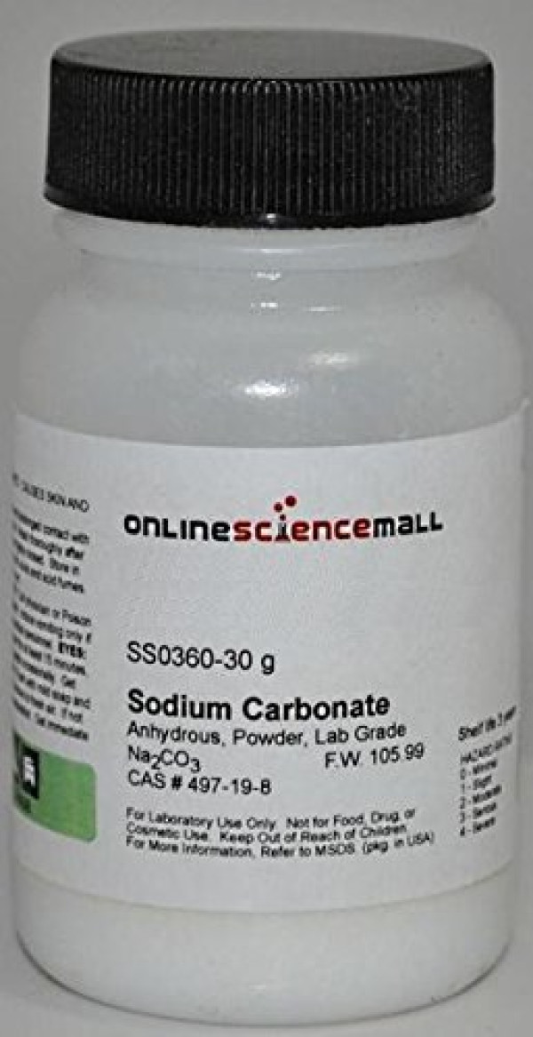 Sodium Carbonate, Inorganic Lab Grade Reagent, 30g