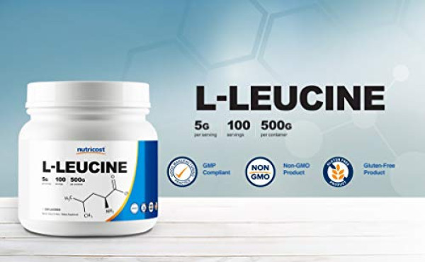 Nutricost Pure L-Leucine Powder 500 Grams