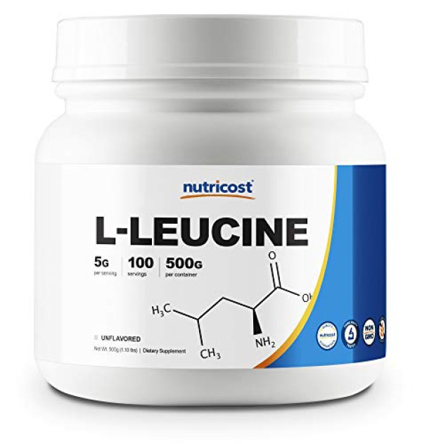 Nutricost Pure L-Leucine Powder 500 Grams