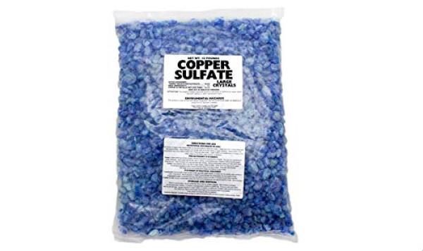 Copper Sulfate Large Crystals 10 lb Bag 99% Pure