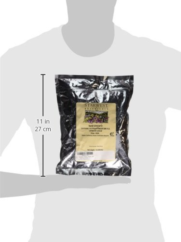 Cayenne Pepper Powder 90K H.U. - capsicum annum, 1 lb,
