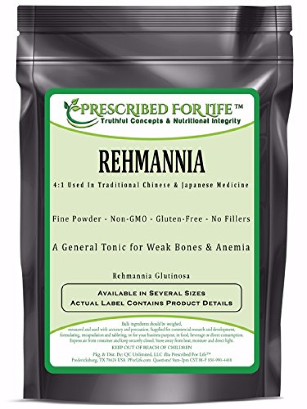 Rehmannia - 4:1 Traditional Chinese Medicine Root Extract Powder (Rehmannia glutinosa), 12 oz