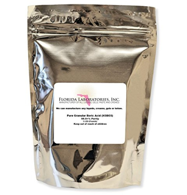 Florida Laboratories Boric Acid Granular Powder 5 Lb