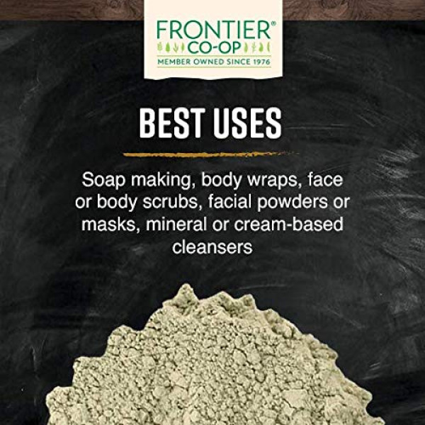 Frontier Co-op Clay Powder, French Green, Kosher | 1 Lb