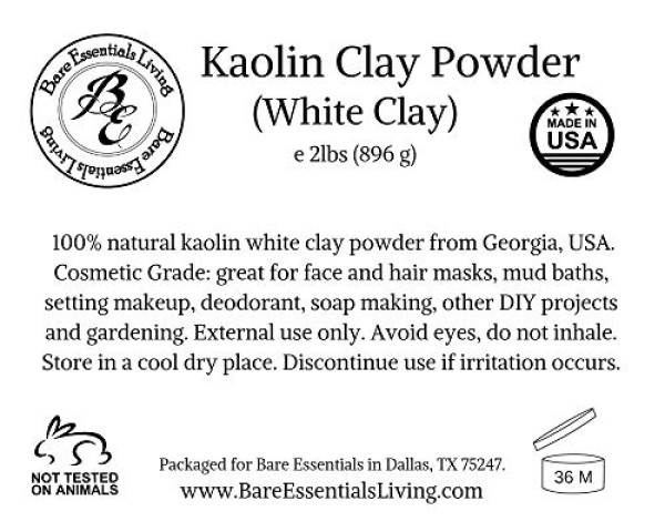 Kaolin White Clay 2 Lb Powder