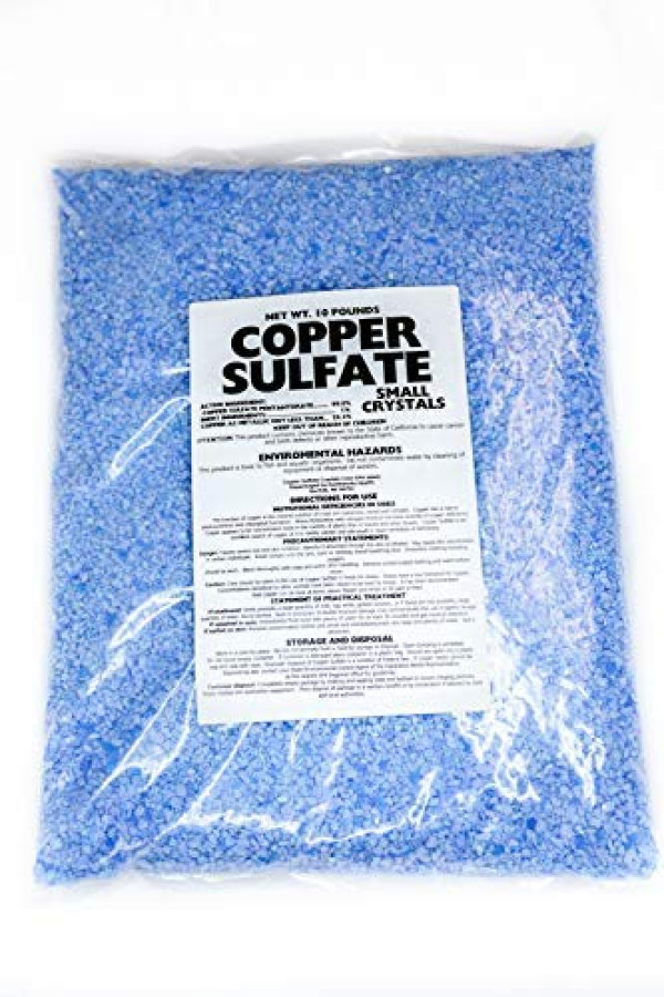 Copper Sulfate Small Crystals, 99% Pure, 10 lb