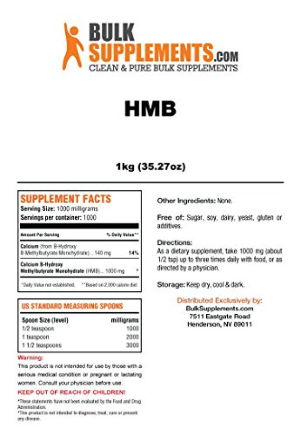 BulkSupplements HMB Powder 1 Kilogram