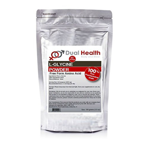 Pure Glycine Powder (100 Grams /3.5 oz)
