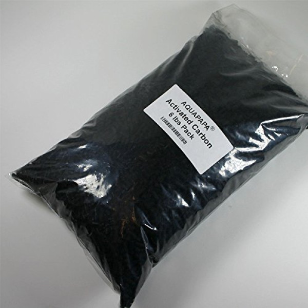 Aquapapa Bulk Activated Carbon Charcoal Pellets for Aquarium Fish Tank Koi Reef Filter, 6 lbs