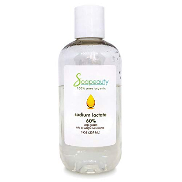 SODIUM LACTATE, Organic 60% USP Pure Natural Preservative, 8 OZ