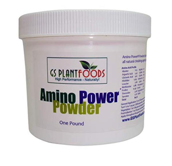 Amino Power Powder, All Natural nitrogen Source and chelating Agent 14-0-0 Amino Acid Powder, 1 Lb