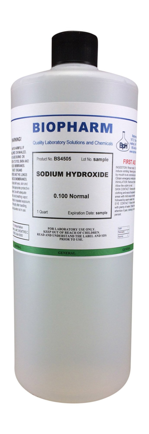 Sodium Hydroxide 0.100 Normal, 950 ml