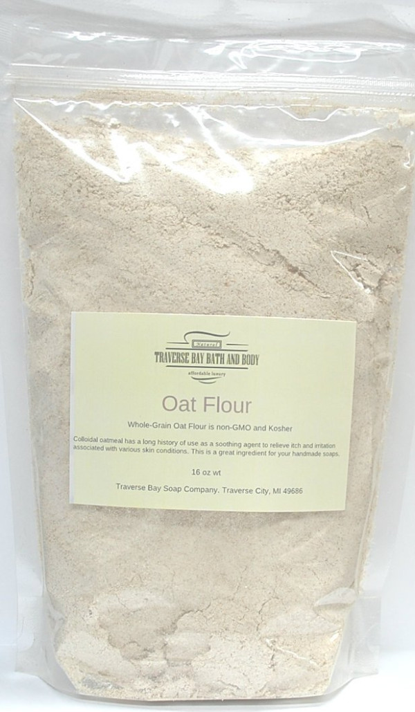 Colloidal oatmeal (oat flour), great for soap making, 16 oz