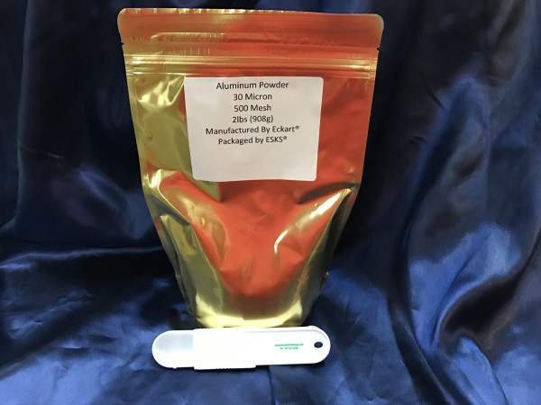 Aluminum powder, 500 Mesh 30 Micron, 1 Lb