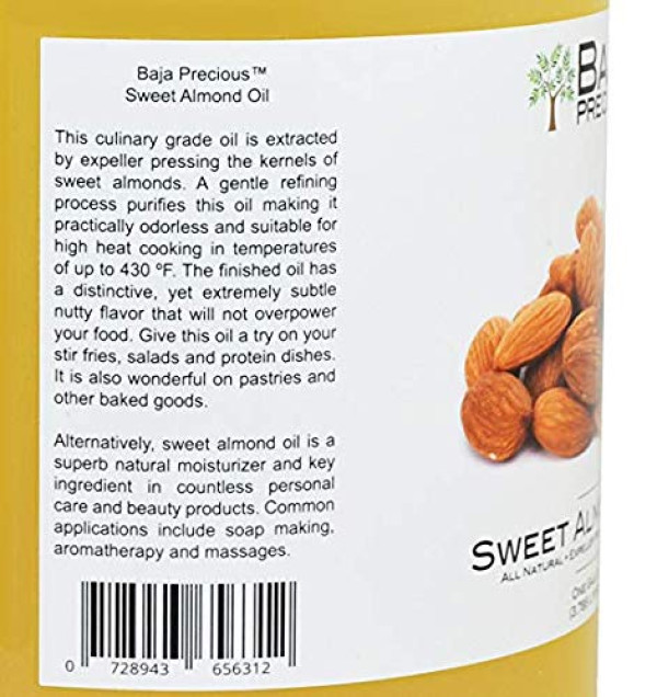 Baja Precious, Sweet Almond Oil, 1 Gallon
