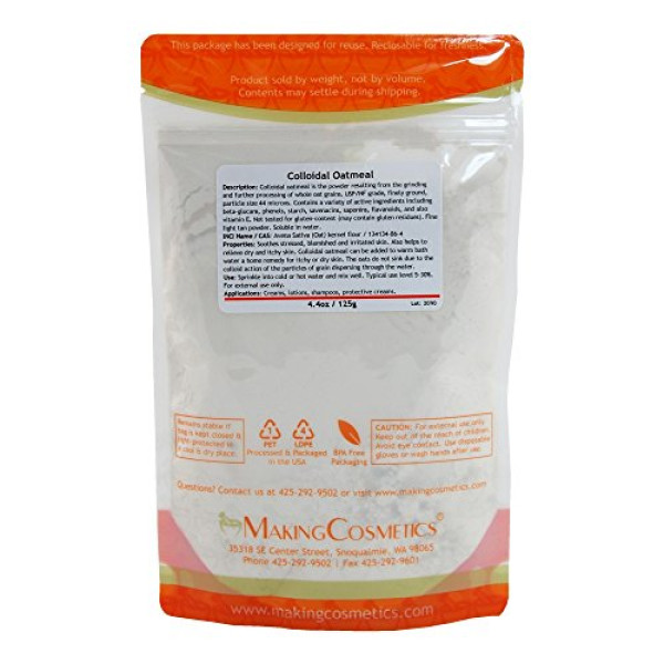 MakingCosmetics, Colloidal Oatmeal, 4.4 oz / 125 gr