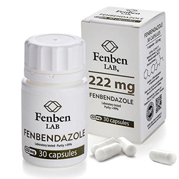Fenbendazol 222mg, Purity >99%, by Fenben LAB, 30 Caps