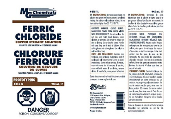 Ferric Chloride, 1 Quart